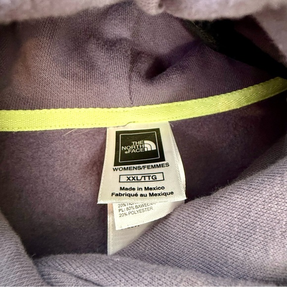 The North Face Slate Blue Hoodie XXL - Vertical Multi-Color Logo - Picture 4 of 4